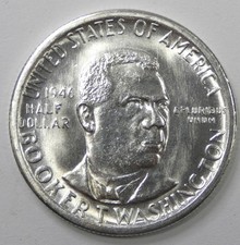 1946-S Booker T. Washington Memorial Commem Silver 50c Nice BRILLIANT UNC