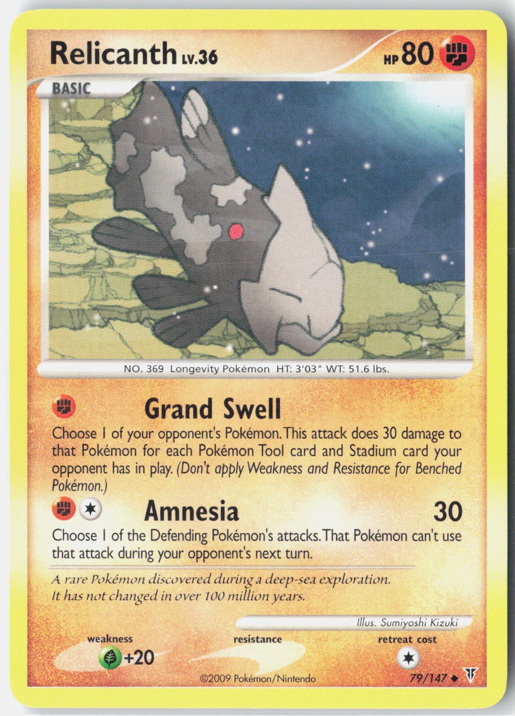 Relicanth Supreme Victors 79 Pokemon Card