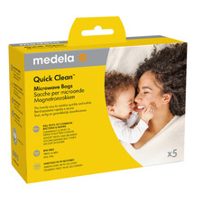 Medela Quick Clean Microwave Bags 5pk Space Saving Reusable