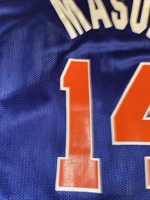 Anthony Mason New York Knicks Vintage Champion Replica Jersey Blue