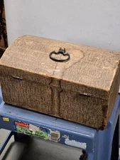 Named Antique Primitive 19th c  Pennsylvania Dutch Lancaster PA Hump BACK Trunk