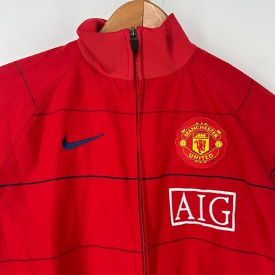 Nike Manchester United ジャージ レッド Manchester United Jacket Boys Small Red Track Training Full Zip