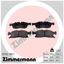 Satz Bremsbeläge Bremsklötze vorne für Mercedes M-Klasse W166 id94382