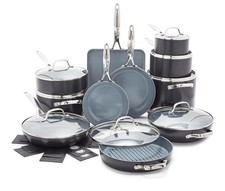 GreenPan 22 Piece Valencia Pro Ceramic Nonstick Cookware Set, PFAS-Free, Inducti