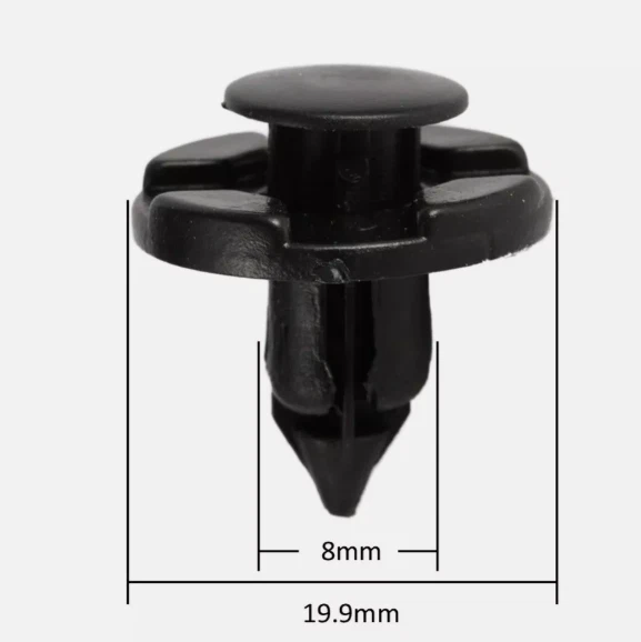 Clips de retención tipo empuje de parachoques 100 un. para Nissan Infiniti G35 FX35 01553-09321 Foto 3 de 4