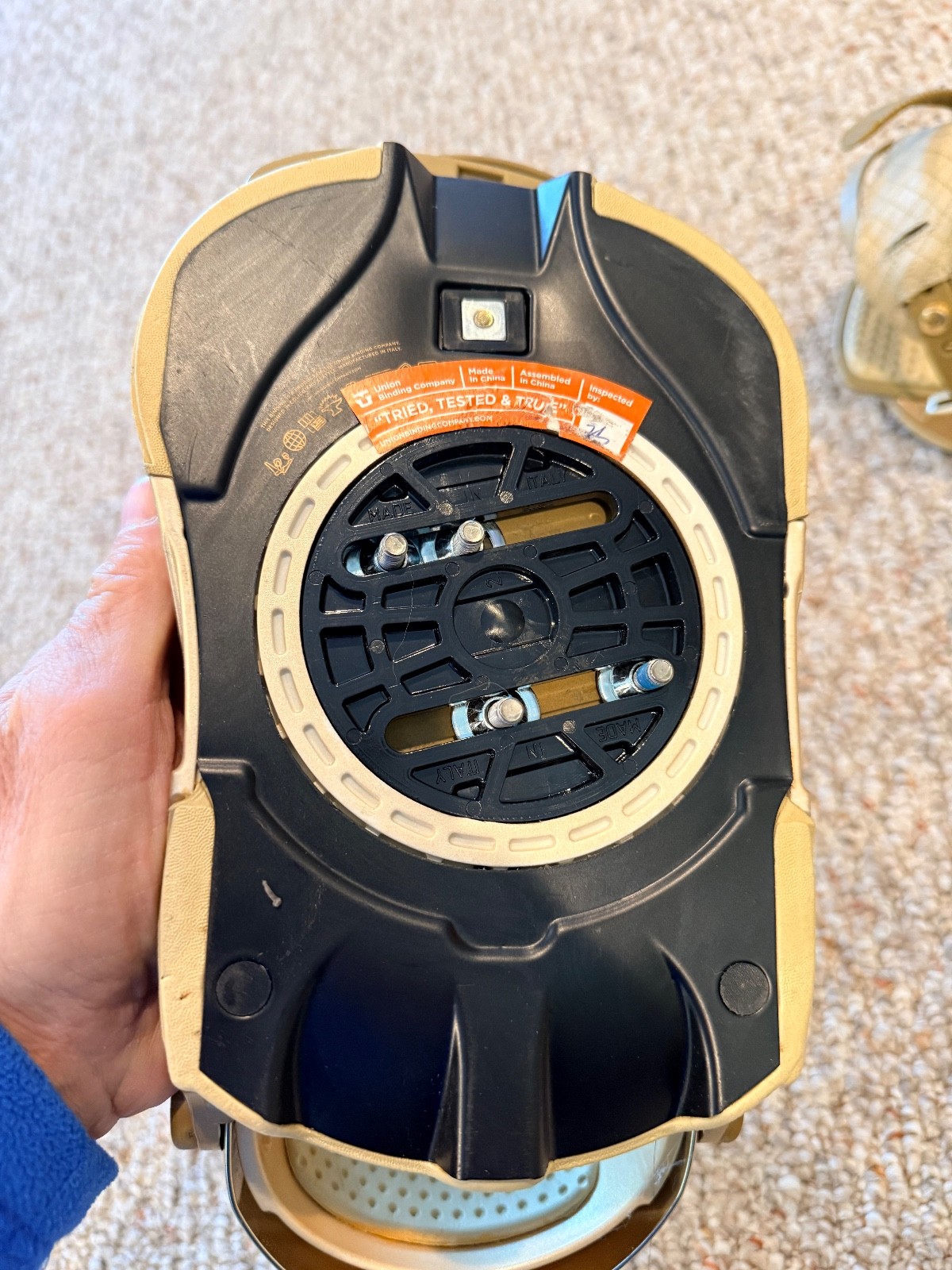 UNION FORCE SL MEN'S SNOWBOARD BINDINGS MEDIUM CNC MACHINED METAL LIMITED RARE