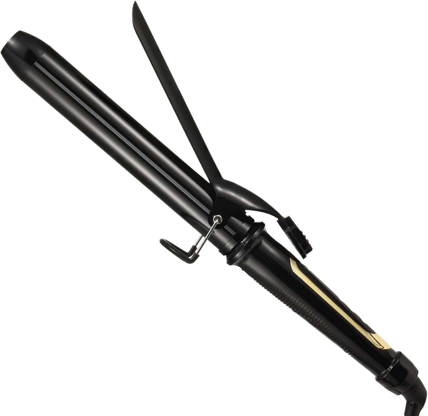 1.25 Inch Extra Long Tourmaline Ceramic Clipped Curling Iron for Professional Styling