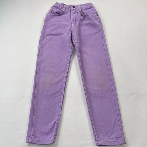 Lee Vintage Purple Jeans Girls size 8 Slim 18x21 Union Made - Picture 4 of 12