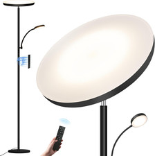Super Bright 2-in-1 LED Floor Lamp with Remote  Touch Control, 69" Torchiere
