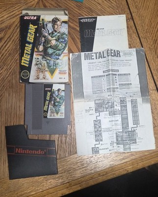 Metal Gear Nintendo NES Circle Seal CIB Complete w/ Map Manual  Protector TESTED