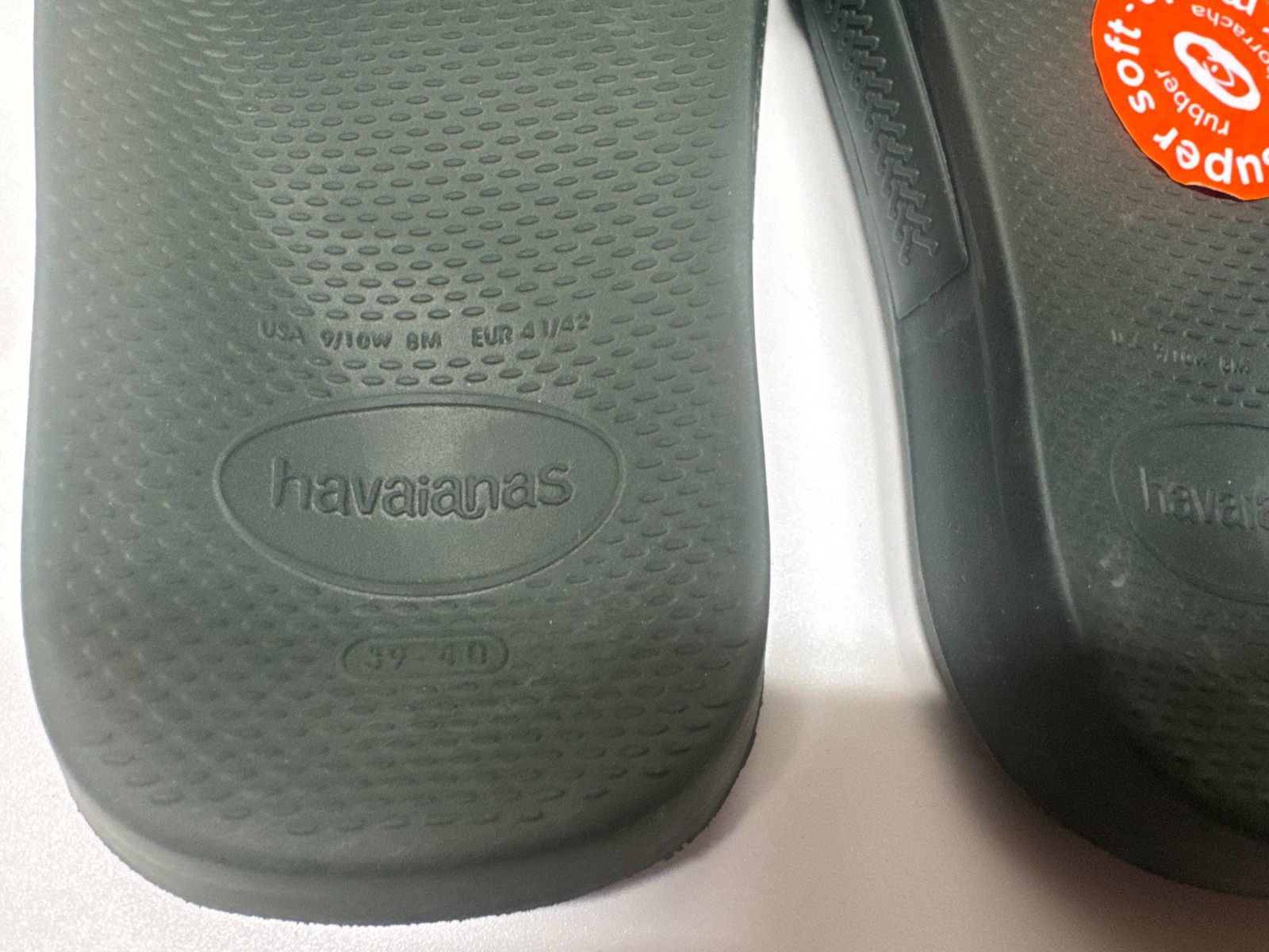 Havaianas Slide Ld99 Green UK 6/7 EU 41/42 Rubber Sandals image 7