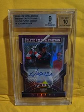 2015 Panini Yoan Moncada #1 Status Purple Die Cut BGS 9/10 Autograph #36/75