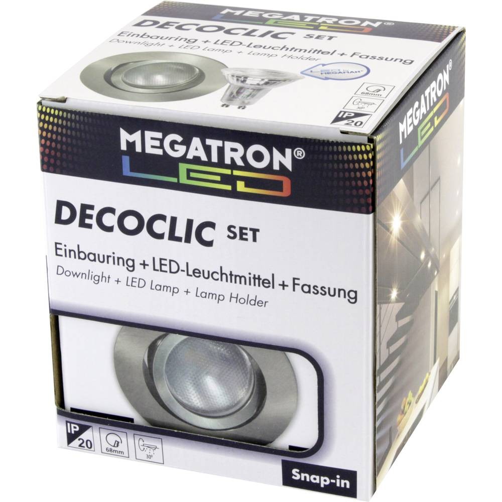 Megatron MT75403 Einbauleuchte LED GU10, GU5.3 6 Вт Eisen (Германия)