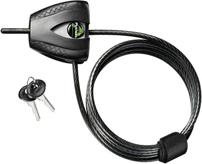 Master Lock Schwarzes Python-Fahrradschloss verstellbar wetterfest Vinyl-Beschic