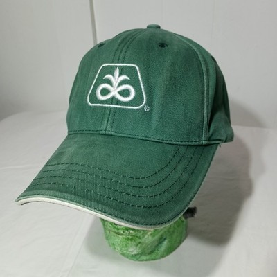 Pioneer Seed Hat Classic Green w White Logo Strapback Cap Technology that Yields