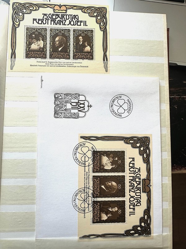 Liechtenstein 1981 Sc. 710 Franz Joseph II Birthday Souvenir Sheet MNH, OG + FDC