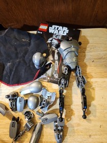 LEGO Star Wars Buildable Figure Kylo ren Set 75117 & Captain Phasma Incomplete 