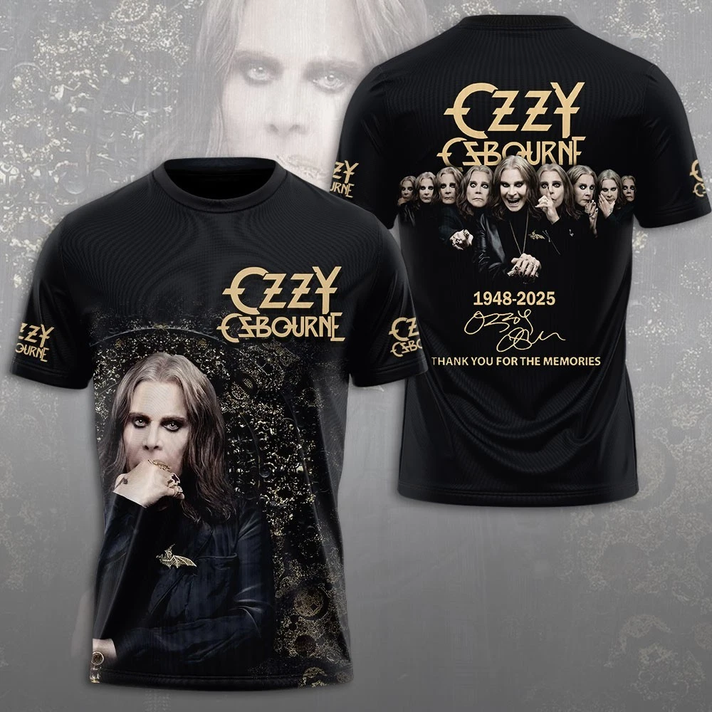 Memory Ozzy Osbourne 3D Tribute T-Shirt