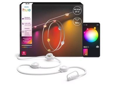 Philips Hue Festavia 90ft Outdoor String Lights 48 Dimmable Lights  WHITE