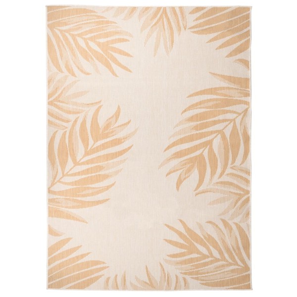 Outdoor-Teppich Flachgewebe 200X280 Cm Blattmuster-image