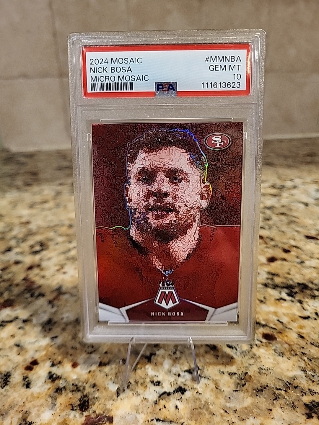 2024 Mosaic Nick Bosa Micro Mosaic #MMNBA CASE HIT PSA 10 GEM MT 49ers SSP