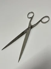 Vintage Clauss Scissors Fabric Shears 8” Fremont, OH Made in USA Chrome Plated