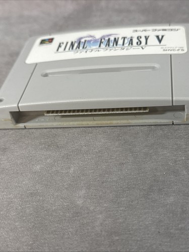Final Fantasy V 5 (SFC Nintendo Super Famicom SNES Japan, 1991) Game Cartridge - Picture 4 of 4