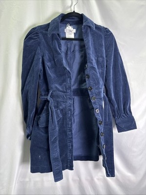 Marissa Webb x RTR Corduroy Button Up Dress Size 2 with Small Stain