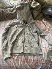 American Eagle Outfitters Women's Gray Hooded Sweatshirt size L