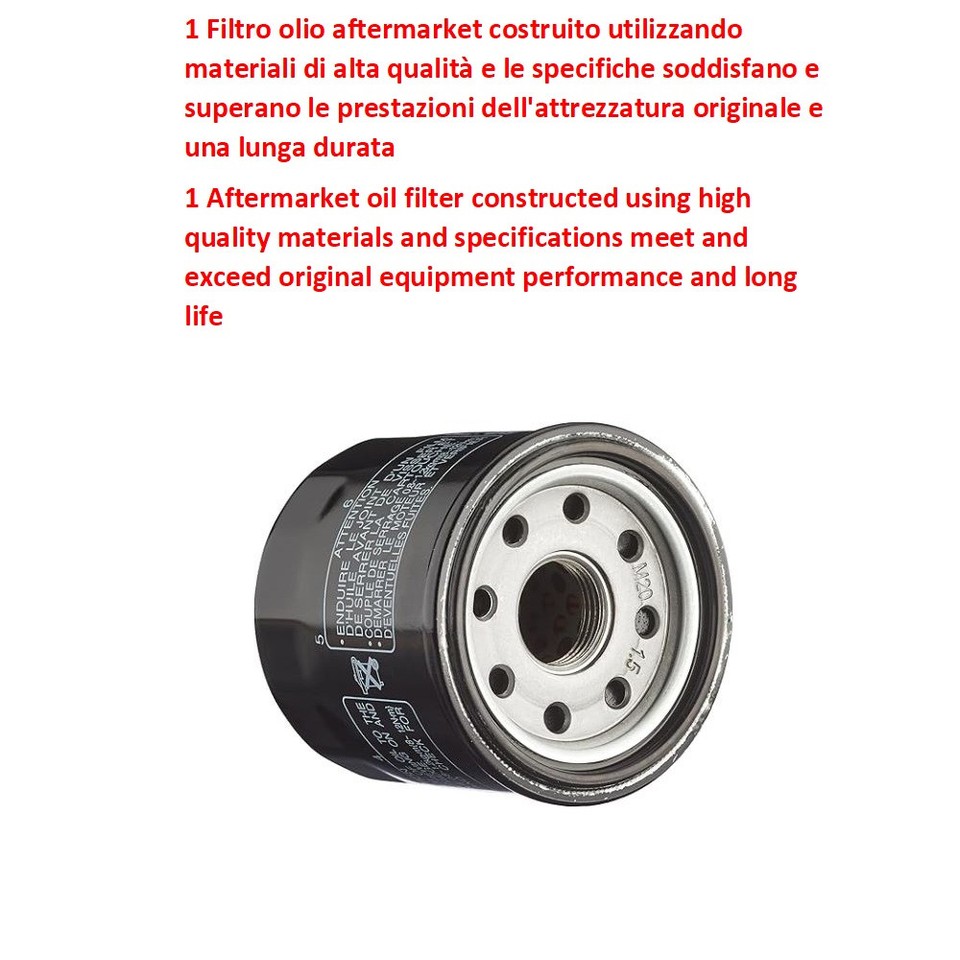 Kit Tagliando Aprilia 125 Rs4 2011 Filtro Olio Motul 300v 10w40 2x104118 Hf563 4573392