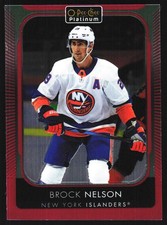 2021-22 O-Pee-Chee Platinum #40 Brock Nelson Matte-Pink