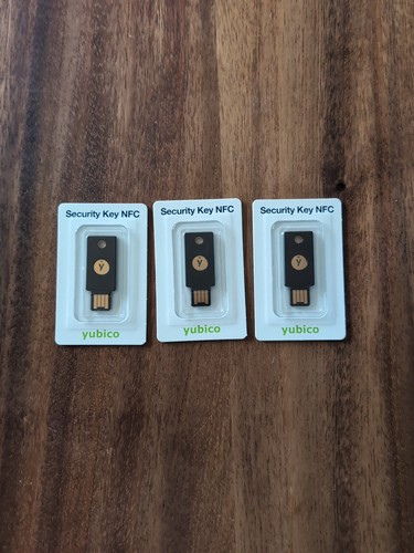 3x NEW Sealed Security Key NFC by Yubico - FIDO - USB-A - Picture 1 of 2