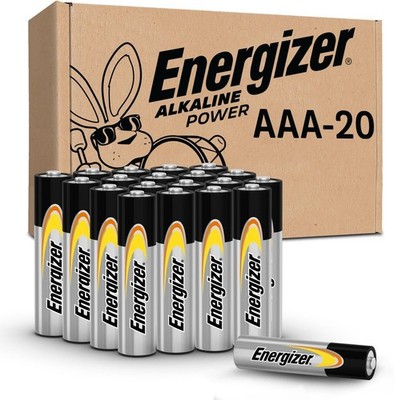 Energizer Alkaline Power AAA Batteries, 20 Count, Long-Lasting Triple A Batterie