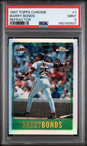 Barry Bonds [Refractor] #1 1997 Topps Chrome card