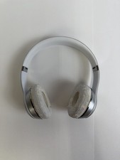 Beats Solo3 Wireless Over-Ear Bluetooth Headphones Silver TESTED A1796 Need Pads