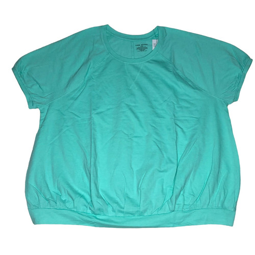 Lane Bryant Soft Short Sleeve Crew Neck Green Shirt Size 22/24