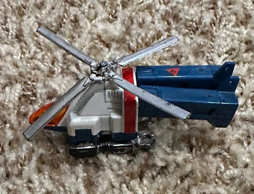 Vintage 1983 Bandai Tonka GoBots Cop-Tur MR-04 Helicopter  - No Rear Rotor