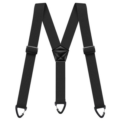 Heavy Duty Elastic Suspenders for Men Trouser Pants Braces Strap Work Belt UK