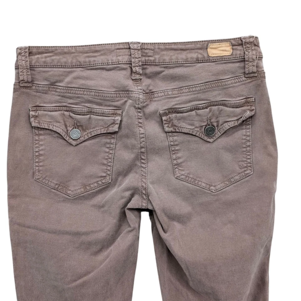Joie So Real Skinny Jeans Womens Mink Brown Ankle Zip Stretch Denim Size 28 - Image 4 of 4