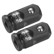2pcs Impact Socket Adapter 1/4" Female to 1/2" Male Drive Increaser CR-MO Steel