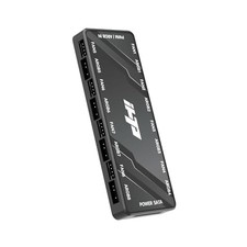 16-Port 2in1 PC Fan Hub Black, 5V 3Pin ARGB 12V 4Pin PWM SATA Splitter