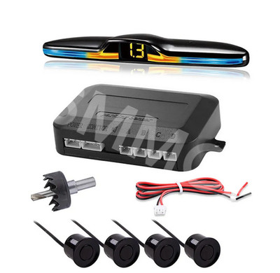 Car Reversing Backup Radar Sound Buzzer Alarm System W/4x 22mm Parking Seensors