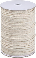 Vitalcozy 0.12 Inch X 100 Yd Cotton Piping Cord Natural Cording for Sewing Cotto