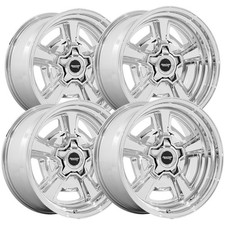 Set Of 4 American Racing Vn517 Marauder 18x8 5x5.5 0mm Chrome Wheels Rims