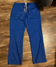 WonderWink WonderWORK Women s Classic Fit Jogger Scrub Pants Blue L Polyester