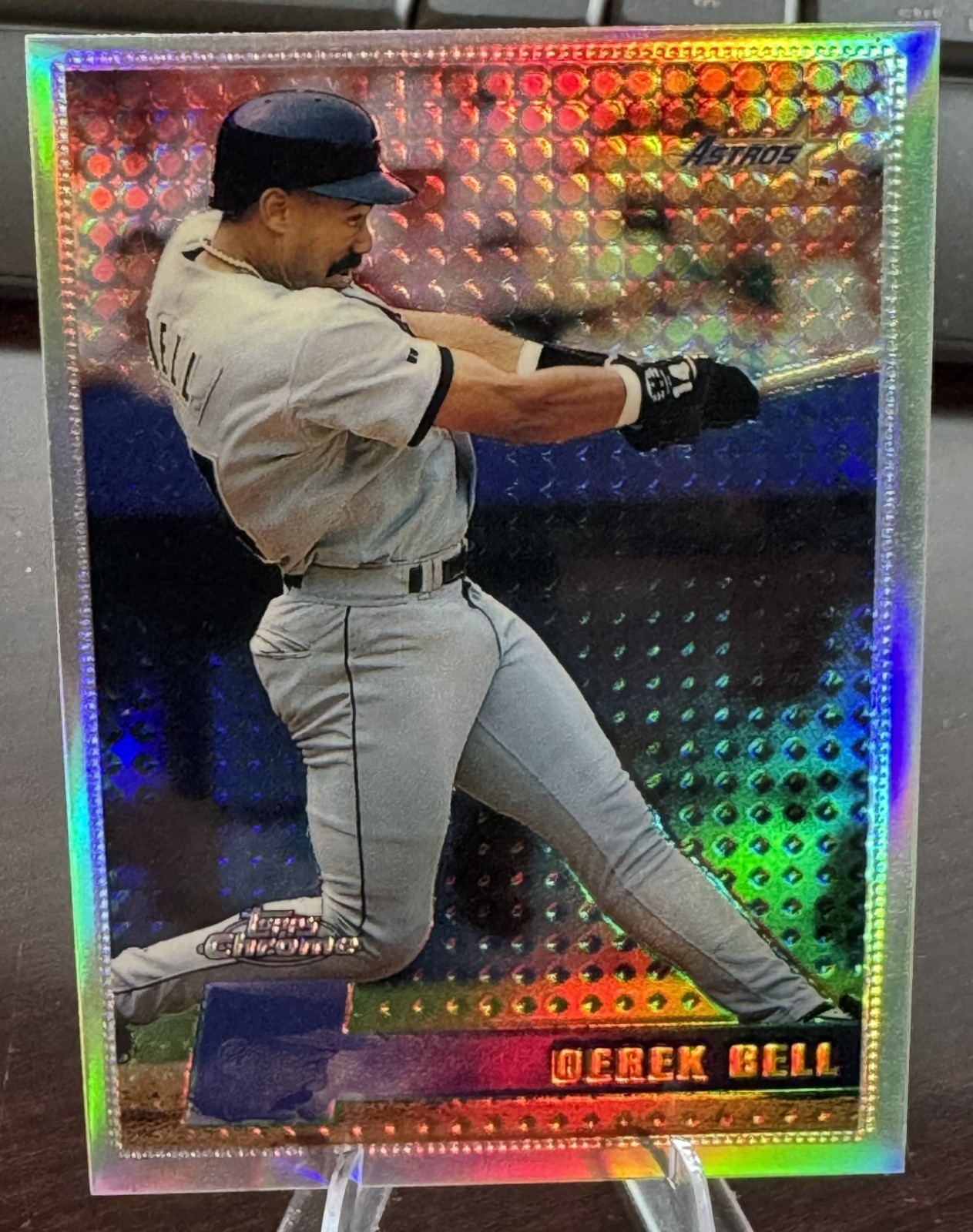 1996 DEREK BELL #45 TOPPS CHROME REFRACTOR 1ST YEAR ASTROS (701)