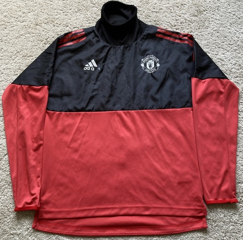 Adidas Manchester United UEFA CL Hybrid Player Style Training Top Roll Neck L - Picture 2 of 20