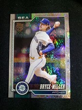 2026 Topps Series 1 #331 Bryce Miller Silver Crackleboard Foil Seattle Mariners