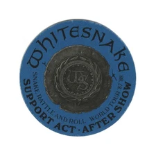 Whitesnake 1987 Snake Rattle & Roll Tour back pass support blue