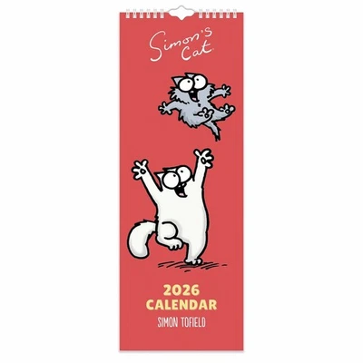 PORTICO DESIGNS LTD Simon's Cat Slim Calendar 2026 - Humour - Month To View